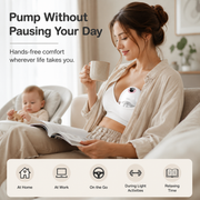 Wearable Hands-Free Electric Breast Pump – 4 Modes & 36 Suction Levels